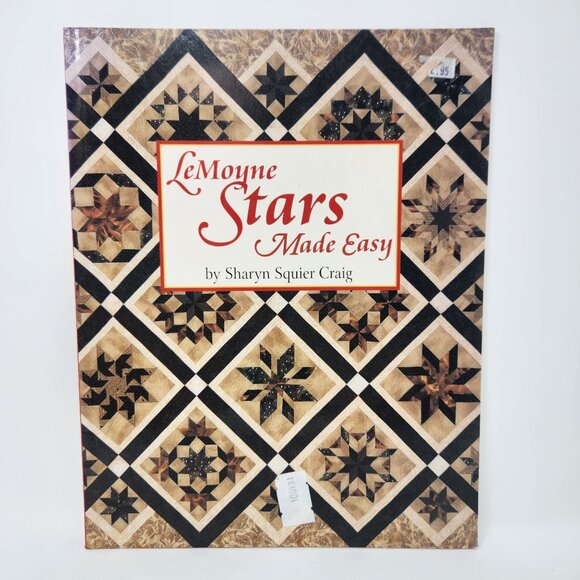 LeMoyne Stars Made Easy Quilting Book By Sharyn Squier Craig, Vintage - Picture 1 of 9